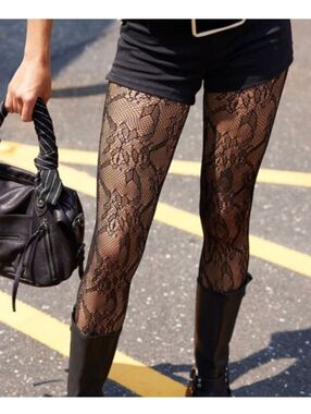 Free People Limitless Lace Tights M/L